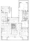 Plan du 1er etage, villa Ombre Blanche - architecture royan 1950