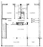Plan du 1er etage, villa Vent de sable - architecture royan 1950