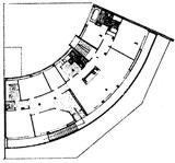 Plan du 2e etage, villa Helianthe - architecture royan 1950