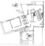 Plan du rez-de-chaussee, Maison A, la Galiote - architecture royan 1950