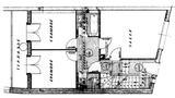 Plan du rez-de-chaussee, maison de ville - architecture royan 1950 (1)