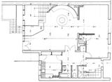 PLan du rez-de-chaussee, maison de ville - architecture royan 1950 (1)