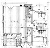 Plan du rez-de-chaussee, villa - architecture royan 1950 (1)