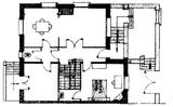 Plan du rez-de-chaussee, villa Lucy - architecture royan 1950