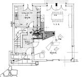 Plan du rez-de-chaussee, villa Mirabelle - architecture royan 1950