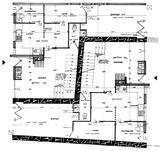 Plan du rez-de-chaussee, villas symetriques - architecture royan 1950