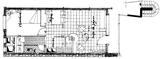 Plan un appartement, immeuble mitoyen - architecture royan 1950