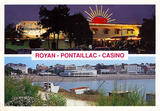 Carte postale de Pontaillac montrant en globalité le Casino.