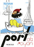 Affiche publicitaire représentant le port de Royan-1988