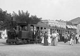 Royan Pontaillac 1900. L'arrêt du tramway Decauville