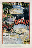 Royan, plages et bains de mer de l'océan, Chemins de Fer de l'Etat, 1900, Gustave Fraipont.  Musée de Royan, photo Philippe Souchard.