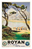 Affiche représentant la plage de la grande Conche-1934